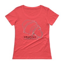 Load image into Gallery viewer, Black - Origins Lady  Scoop Neck T 1