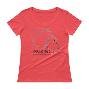 Black - Origins Lady  Scoop Neck T 1