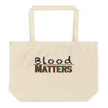 Load image into Gallery viewer, Black - Bloodline Matters Large Tote Bag