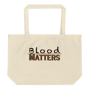 Black - Bloodline Matters Large Tote Bag