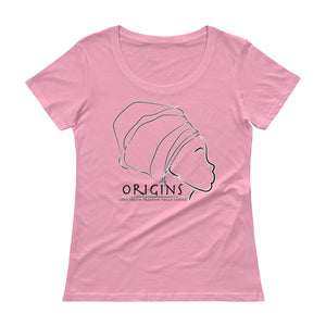 Black - Origins Lady  Scoop Neck T 1