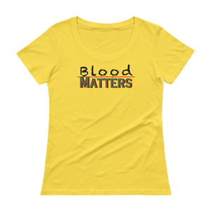 Black - Bloodline Matters  Scoop Neck T 1