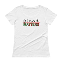 Load image into Gallery viewer, Black - Bloodline Matters  Scoop Neck T 1