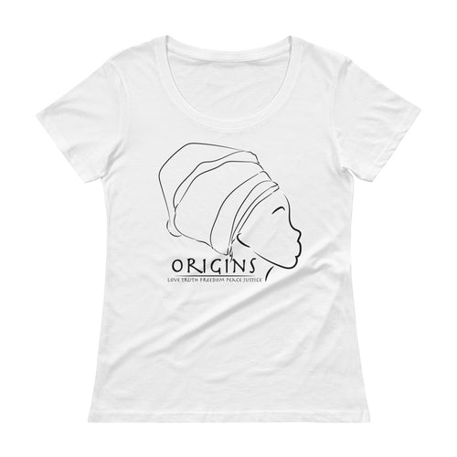 Black - Origins Lady  Scoop Neck T 1