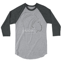 Load image into Gallery viewer, White - 3/4 sleeve Origins T 1