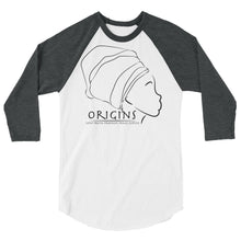 Load image into Gallery viewer, Black - 3/4 sleeve Origins T 1