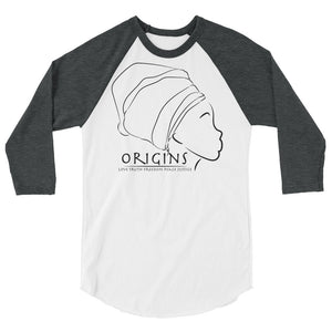 Black - 3/4 sleeve Origins T 1