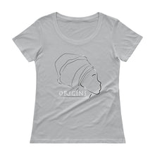 Load image into Gallery viewer, White - Origins Lady Scoopneck T 1