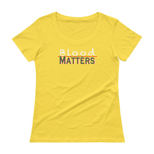 White - Bloodline Matters T Scoopneck 1