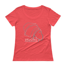 Load image into Gallery viewer, White - Origins Lady Scoopneck T 1