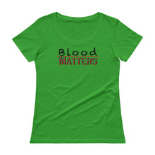 Load image into Gallery viewer, Black - Bloodline Matters  Scoop Neck T 1