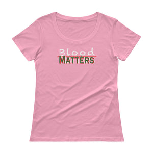 White - Bloodline Matters T Scoopneck 1